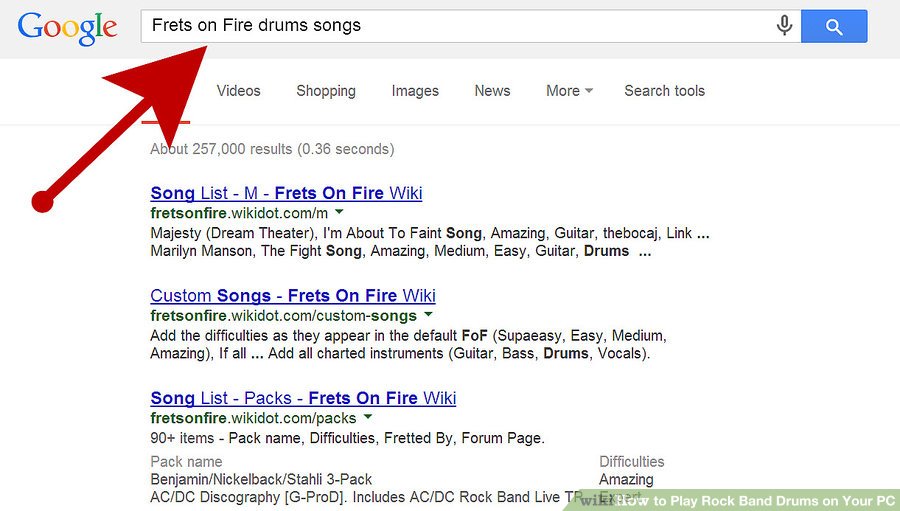 Bạn sẽ cần một bài hát có biểu đồ về trống