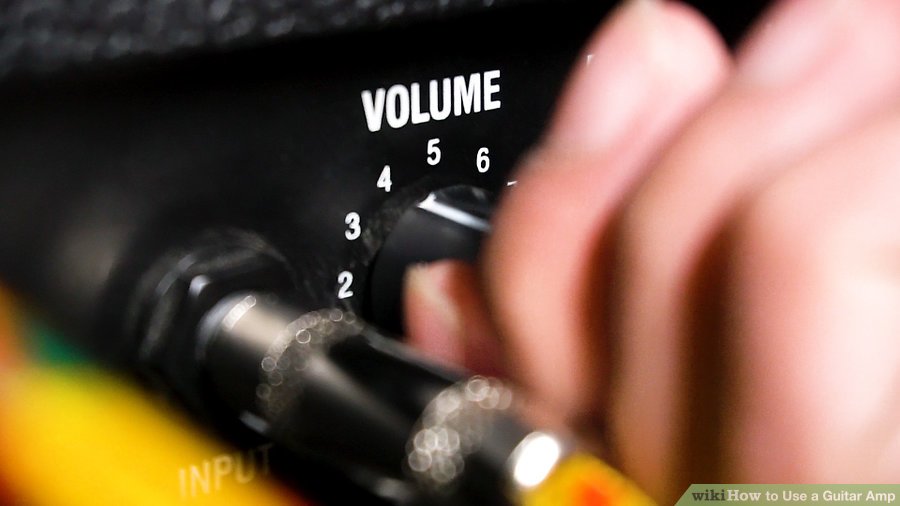 Chỉnh âm lượng của amp