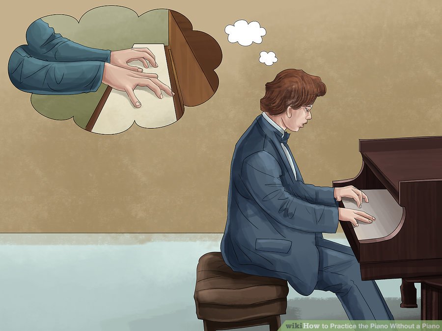 Hãy chơi một bản nhạc đầy đủ trên mặt bàn như thể nó là một chiếc piano