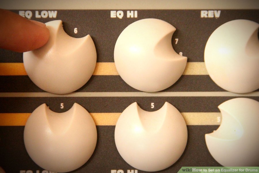 Làm sao để sử dụng thiết bị Equalizer cho trống?