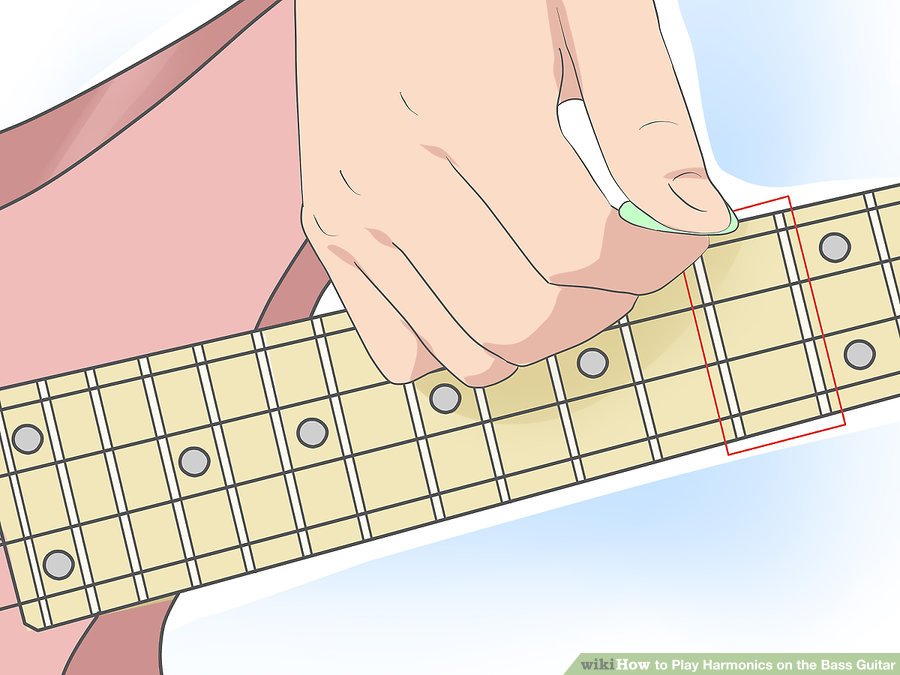 gay-cac-day-tren-ngan-13-cua-dan-guitar-bass-voi-ky-thuat-harmonics