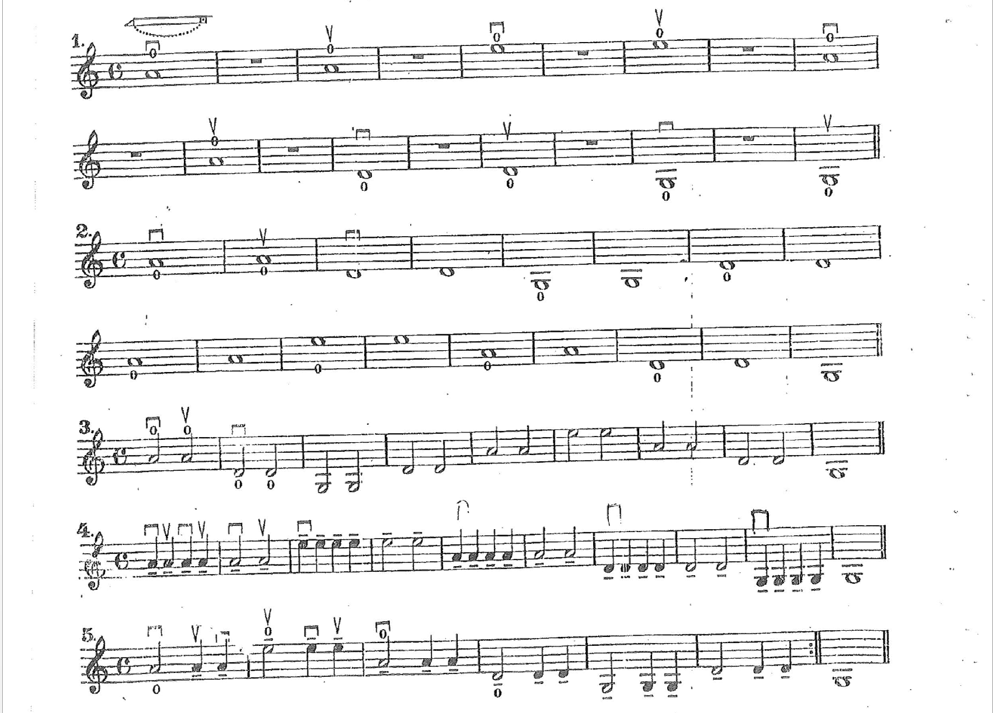 Động tác kéo vĩ cơ bản thứ 2 tách âm rộng