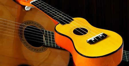 Kỹ thuật quạt chả Ukulele không khác nhiều so với đàn Guitar.