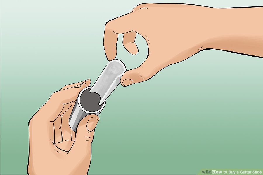 Làm chặt lại slide guitar với miếng đệm chèn