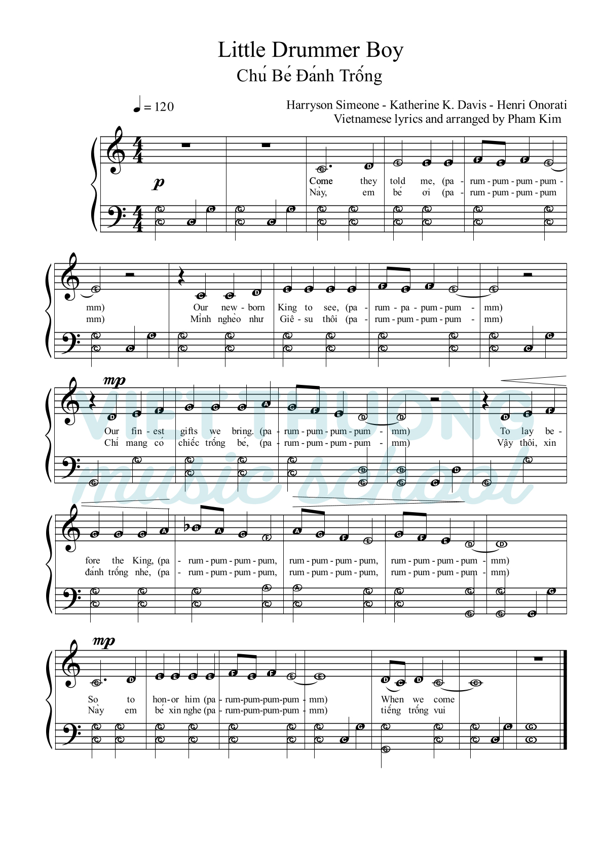 little-drummer-boy-369 sheet nhạc Little Drummer Boy (Cậu bé đánh trống)