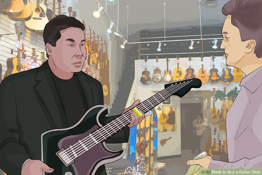 Hãy hỏi những người bán hàng để có thể dùng thử slide guitar