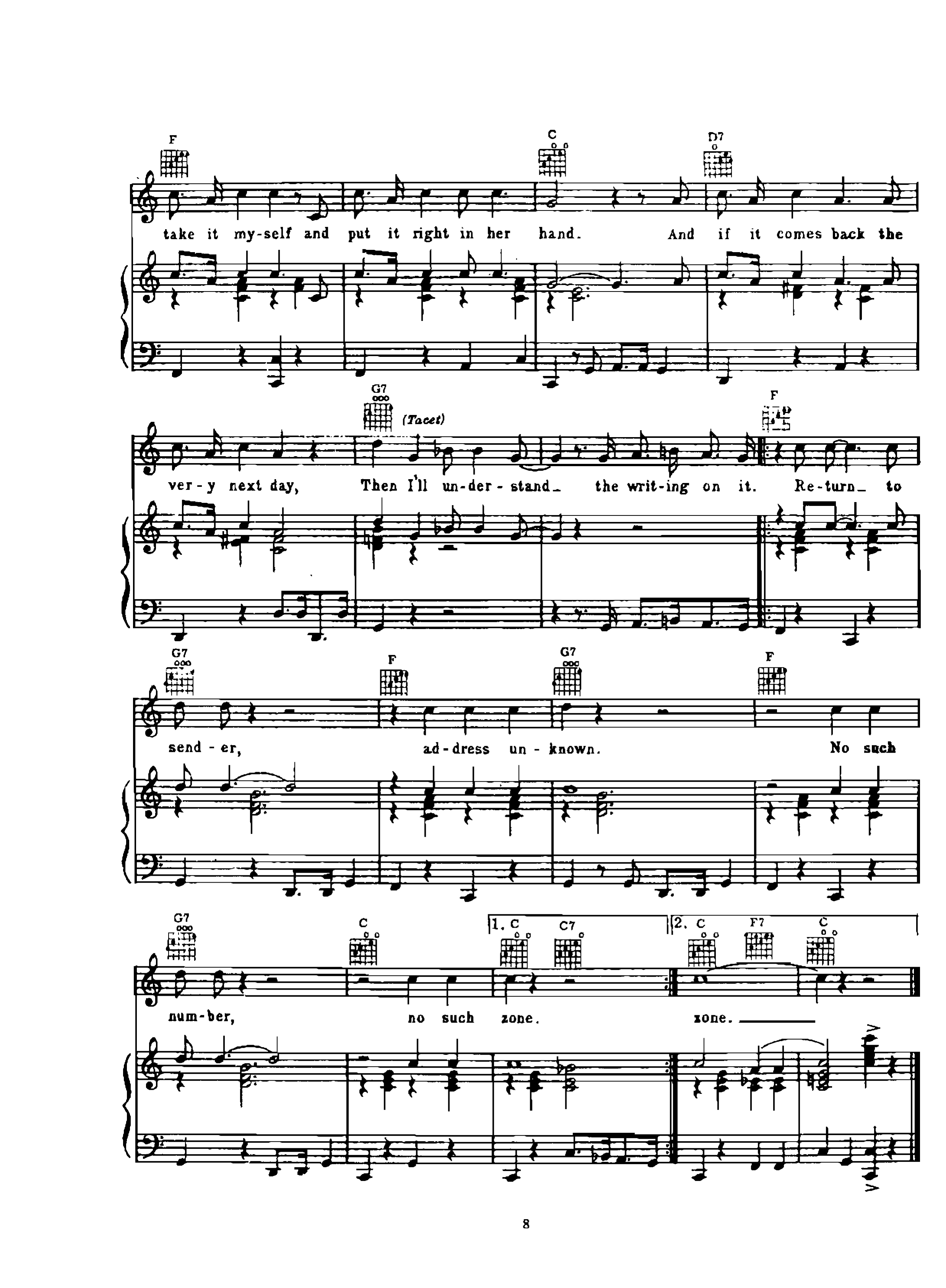 page_000008 Chia sẻ: Elvis Presley với các ca khúc nổi tiếng soạn cho Piano và Guitar Return to Sender