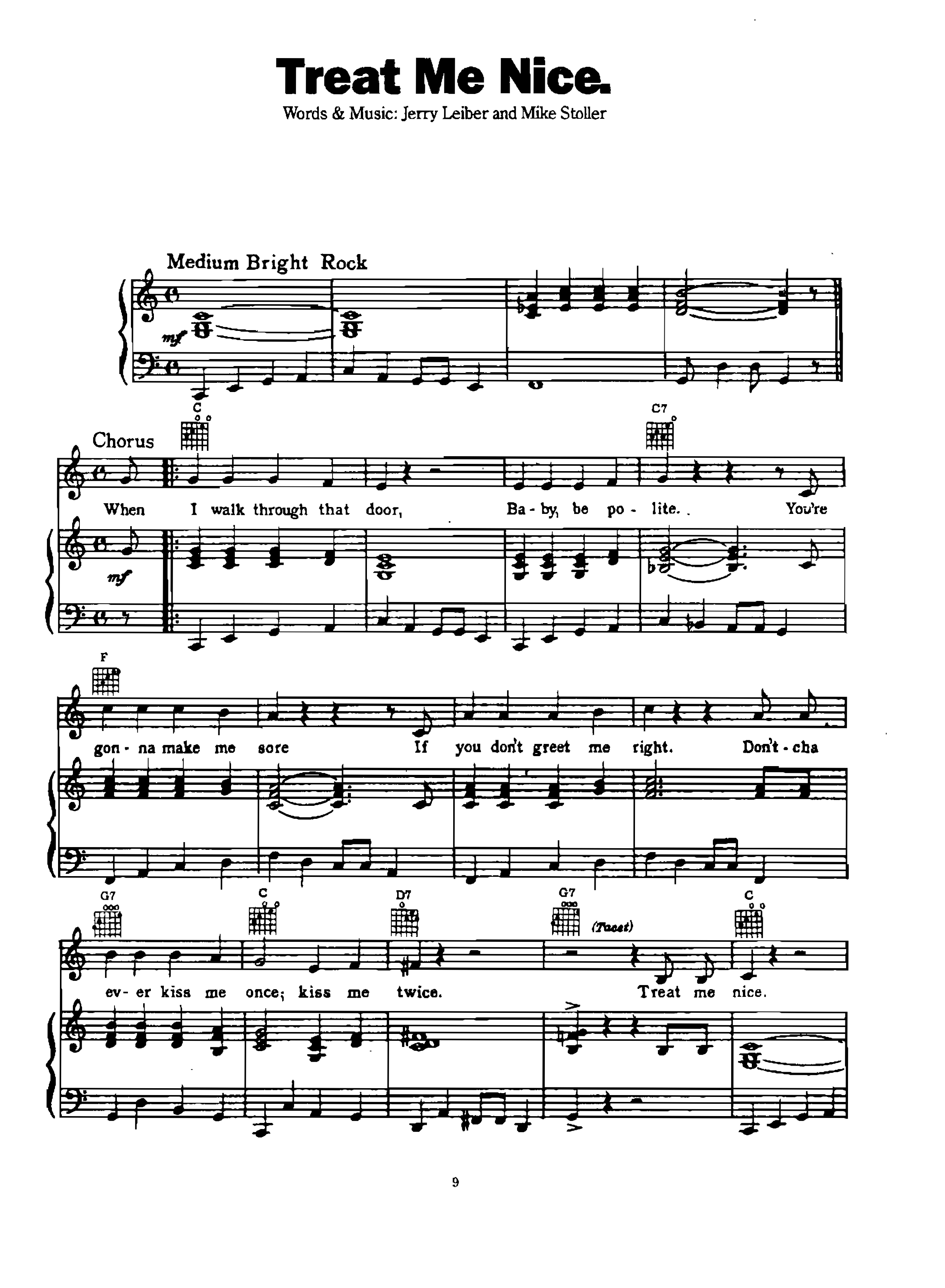 page_000009 Chia sẻ: Elvis Presley với các ca khúc nổi tiếng soạn cho Piano và Guitar Treat me Nice