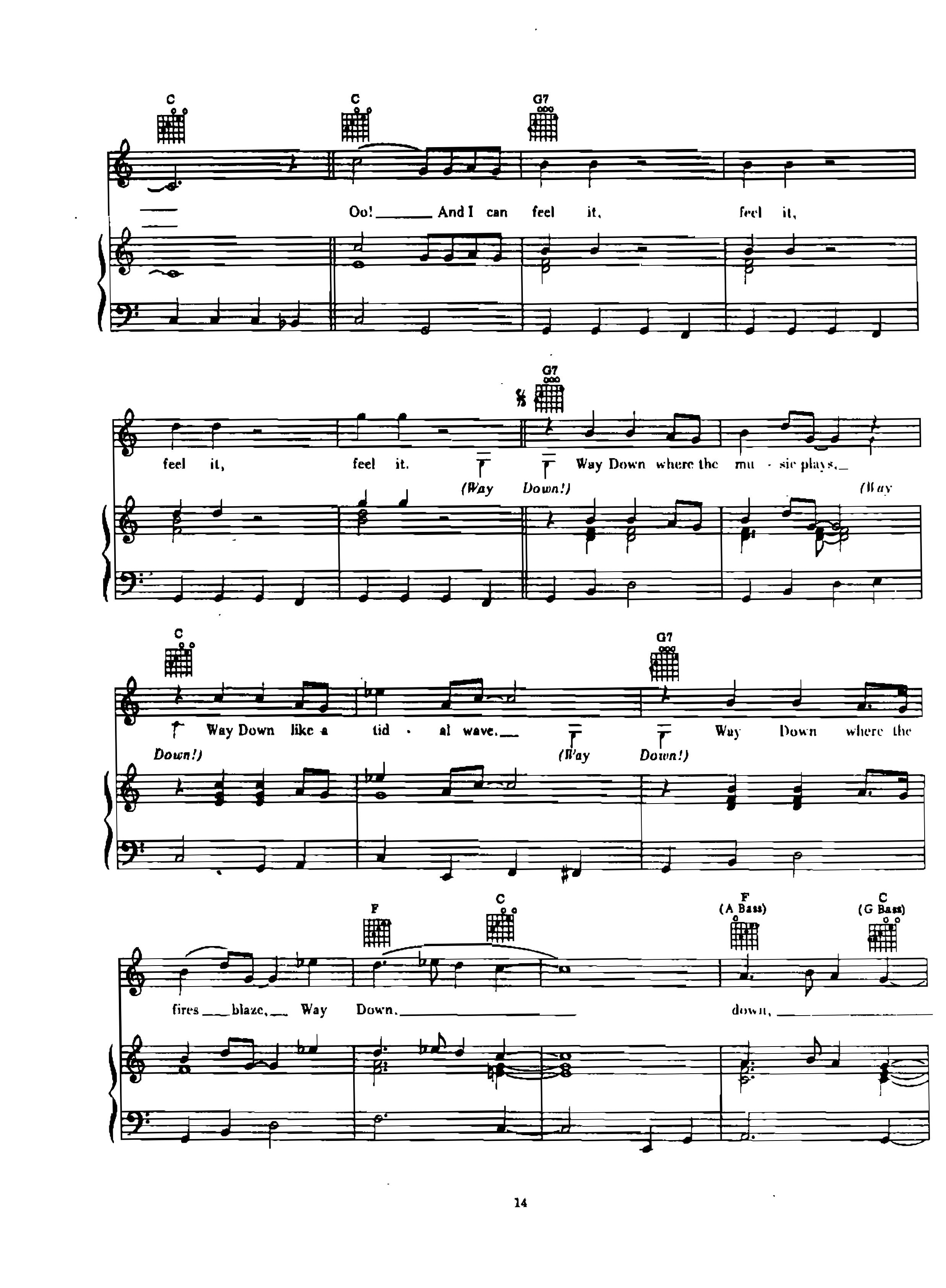 page_000014 Chia sẻ: Elvis Presley với các ca khúc nổi tiếng soạn cho Piano và Guitar way down