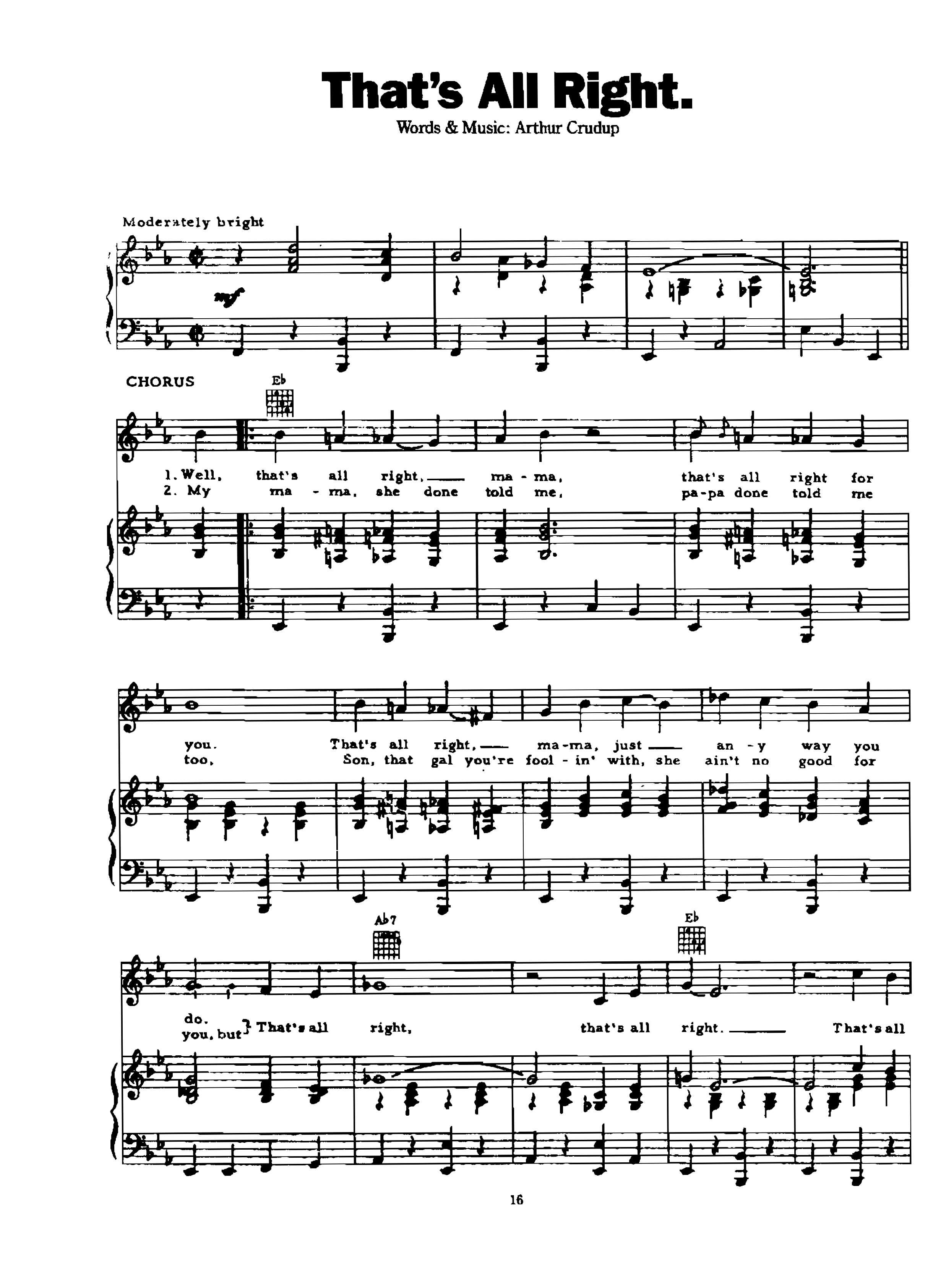 page_000016 Chia sẻ: Elvis Presley với các ca khúc nổi tiếng soạn cho Piano và Guitar that's all right