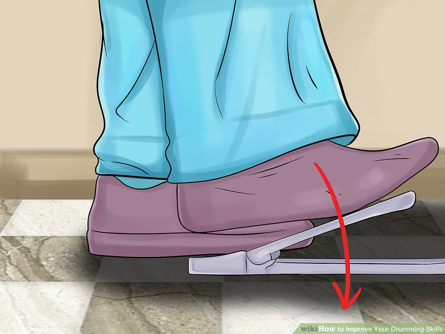 Sử dụng kỹ thuật nhấc ngón chân trong kỹ thuật chơi trống
