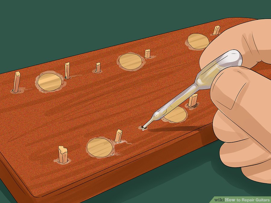 Sửa chữa các lỗ gắn bulong đàn Guitar