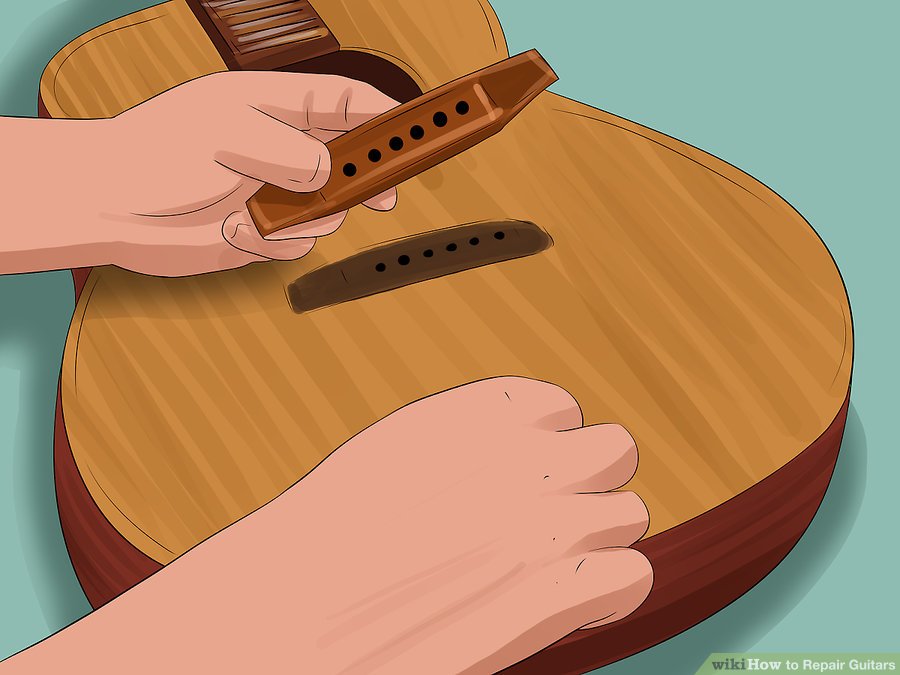 Sửa cầu ngựa đàn Guitar