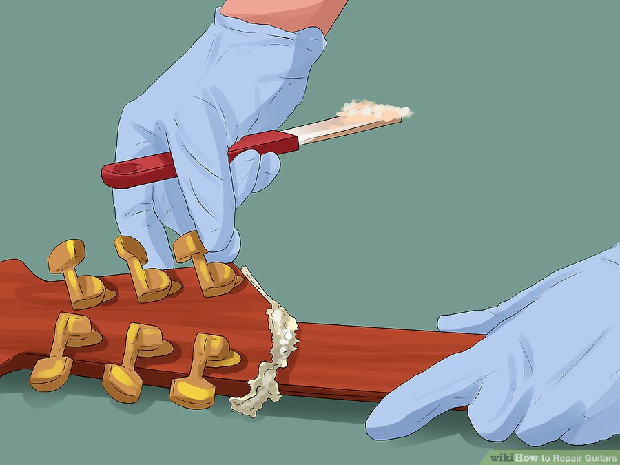 Sửa chữa hoặc điều chỉnh phần nối tiếp giữa cần và thân đàn Guitar