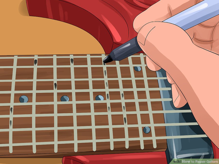 Sửa lại các phím đàn Guitar