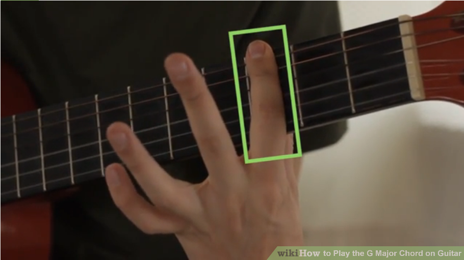 Chơi hợp âm G trưởng bằng thanh chặn