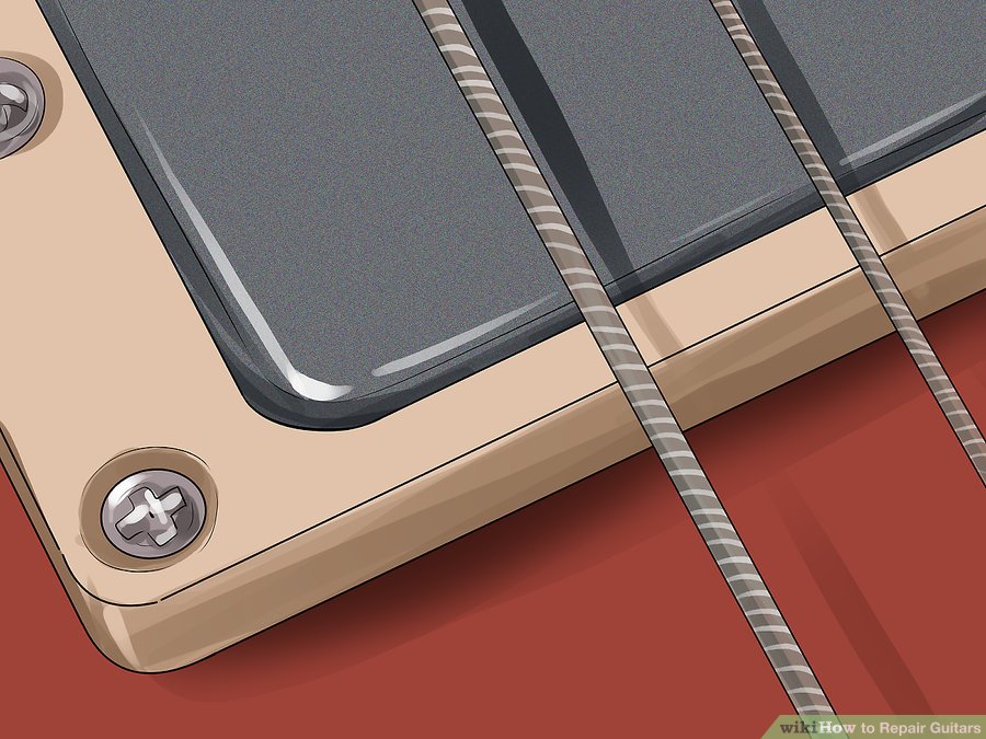 Thay thế vòng pickup và khôi phục phần nắp đàn Guitar