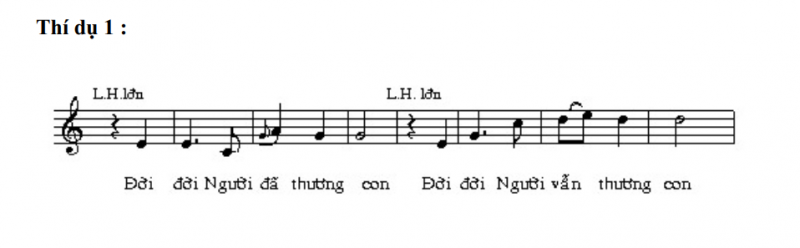 thí dụ luyện giọng hát