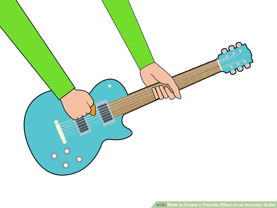 Thực hành với pick (móng gảy) khi chơi tremolo guitar