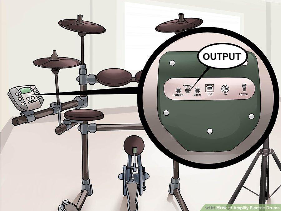 Kết nối modul trống với loa