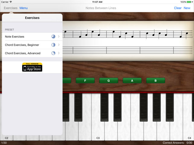 Ứng dụng học Piano Note Trainer Lite Learn Piano