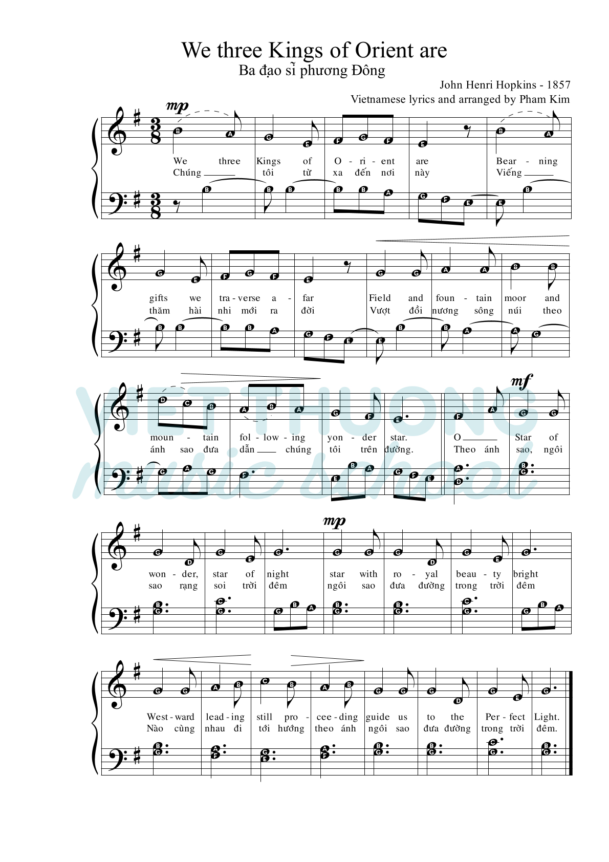 we-three-kings-369 sheet nhạc Noel We Three Kings (3 Vua)